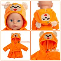 、‘】【= New Bathrobe Animal Suit Fit 17Inch New Bathrobe Animal Suit Fit  43Cm Baby New Born Doll Clothes