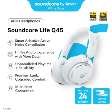 Space One Active Noise Cancelling Headphones by Anker - 40H Playtime, LDAC  Hi-Res Audio, Bluetooth 5.3, Clear Calls