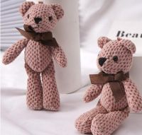 Teddy Bear Stuffed Plush Toys Baby Cute Dress Key Pendant Pendant Dolls Gifts Stuffed Animals New Bag Plush Pineapple Bear 16cm