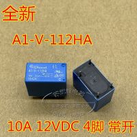 (ของแท้/1ชิ้น) VGN-✔Zhonghui Ruide A1-V-112HA HF32F-G 12VDC 10A 012-HS รีเลย์เปิดได้ตามปกติ4ฟุต