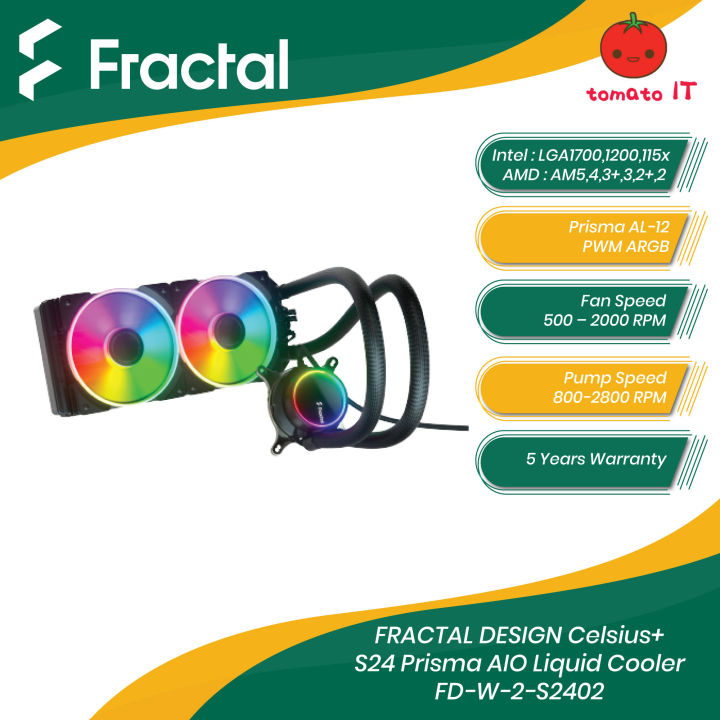 FRACTAL DESIGN Celsius+ S24 Prisma ARGB 240mm AIO Liquid Cooler
