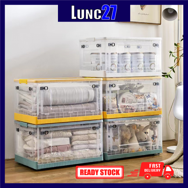 Large Capacity Double Opening Storage Box Foldable Storage Box