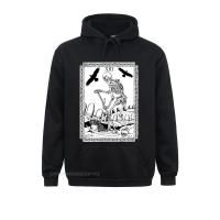 Tarot Card Death Men Pullover Hoodie Deck Future Spells Zug Sorcery Medieval Awesome Oversized Hoodie Men Sweakawaii Clothes Size XS-4XL