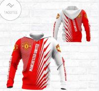 Manchester United Red Hoodie 2023 NEW DESIGN Line sense