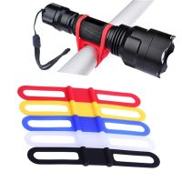 【Ready Stock】✈ D44 Bike Bicycle Silicone Band Flash Light Flashlight Phone Strap Tie Ribbon Mount Holder Cycling Accessories