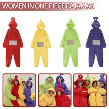 Unisex Teletubbies Costumes Disi Onesies Lala Cosplay Pajamas Adult Pyjamas  Animal Sleepwear Jumpsuit