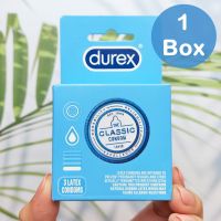 Durex® Classic Condom 3 Count ดูเร็กซ์ คอนดอม ถุงยางอนามัยขนาดใหญ่พิเศษ 56 mm Condom USA