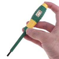 220V Electrical Tester Pen Slotted Screwdriver Voltage Power Detector Probe 4mm