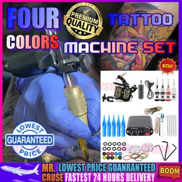 Exquisite Tattoo Kits Tattoo Machine Set Tattoo Equipment 20 Color Material  Double Machine Grip Secant Tattoo Machine Tattoo Accessories Aluminum Box |  Fruugo BH