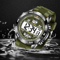 HotLIGE Luxury Sport Men นาฬิกาทหารกันน้ำ Elnic LED Digital Alarm Chronograph แฟชั่น Casual Luminous Man นาฬิกาข้อมือ