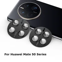 For Huawei Mate 50 Pro Luxury Aluminium Alloy Camera Circle Metal Cover With Lens Film Protector Case Bumper Protection Guard