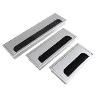 【CW】 Aluminum Alloy Table Line Hole Cover Desk Outlet Desktop Hole Wire Decoration Cover Rectangular Threading Box Office Accessories