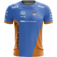 คุณภาพสูง เสื้อยืดแขนสั้นลําลอง พิมพ์ลาย F1 Mclaren Racing Jersey สําหรับผู้ชาย