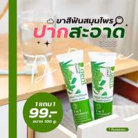 ?1 แถม 1 ?ของแท้ ยาสีฟันดีเดนท์ D.dent ยาสีฟันสมุนไพร9ชนิด มีฟลูออไรด์ 1500ppm.สูตรเปปเปอร์มิ้นต์ ลดกลิ่นปาก ป้องกันฟันผุ