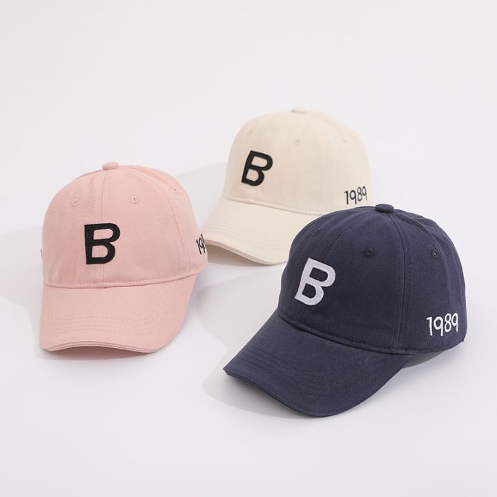 หมวกเบสบอล-กันแดด-พิมพ์ลายตัวอักษร-b-1989-สไตล์เรโทร-สําหรับเด็กผู้ชาย-และเด็กผู้หญิง