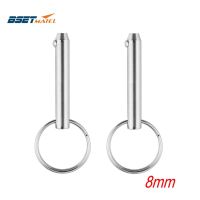 2X 8mm BSET MATEL Marine Grade Quick Release Ball Pin for Boat Bimini Top Deck Hinge Marine Stainless Steel 316 Boat Accessories Accessories