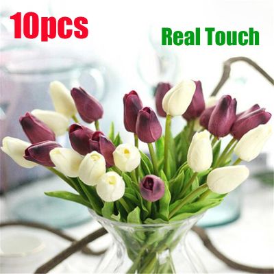 【cw】 10PCSArtificialRealArtificial Bouquet Fakefor Wedding Decoration FlowersGaren Decor