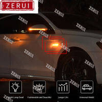 ZR สัญญาณไฟ LED ข้างรถอเนกประสงค์4สีไฟบังโคลนรถกันน้ำ DRL 2ชิ้นอุปกรณ์ตกแต่งรถยนต์โคมไฟแบบหมุน