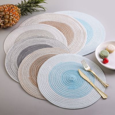 【CC】✢  Cotton Braid Coaster Cup Cushion Heat-resistant Table Mats Bowl Placemat Non-slip