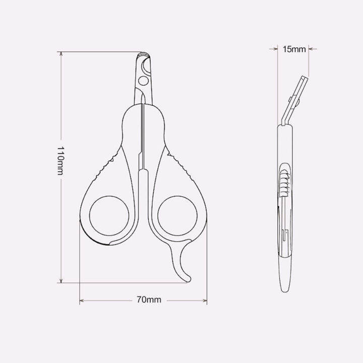 คุ้ยเขี่ยกรรไกรตัดเล็บใช้งานง่ายที่ตัดเล็บสัตว์เลี้ยงกรรไกรตัดเล็บง่ายต่อการใช้งานสำหรับสัตว์เลี้ยงขนาดเล็กอุปกรณ์ตัดแต่งที่ปลอดภัยและสะดวกสบายสำหรับลูกแมวสุนัขขอบมน