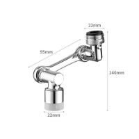 Faucet Extender 1080 Degree Rotatable Faucet Extender Multifunctional Splash Proof Faucet Bubbler Nozzle