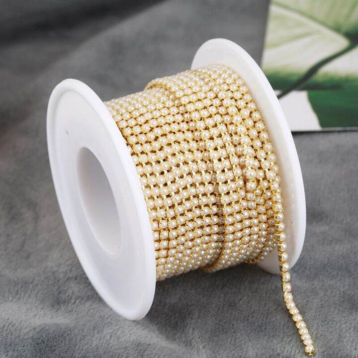 2mm-3mm-10yards-gold-pearl-rhinestone-cup-chain-glass-dense-rhinestone-abs-pearl-chain-trim-apparel-cup-chain-for-garment-spine-supporters