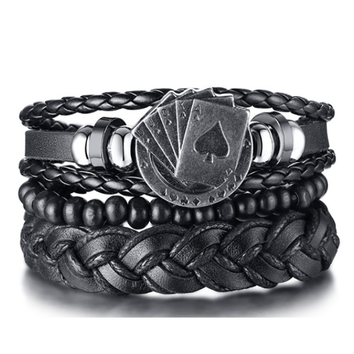 rope-bracelet-for-men-mens-charm-bracelets-braided-wrap-bracelet-vintage-rudder-charm-bracelet-mens-leather-bracelets
