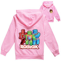 ROBLOXSเด็กซิปเสื้อแขนยาวHooded Coatเสื้อกันหนาวการ์ตูนฤดูใบไม้ผลิและฤดูใบไม้ร่วงเสื้อสเวตเตอร์ถักมีซิป8337เสื้อผ้าเด็กใส่ลำลองสำหรับฤดูใบไม้ร่วงฤดูหนาวหลวมเสื้อคาร์ดิแกนกีฬา