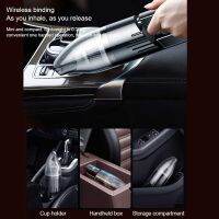 120W Car Vacuum Cleaner Wireless Charging Mini High Power 6000Pa USB Charging