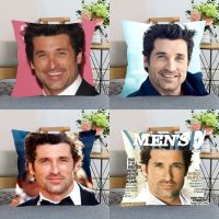 【CW】 40x40cm 45X45cm Patrick Dempsey Cover Bedroom Office Pillowcase Cases Fabric