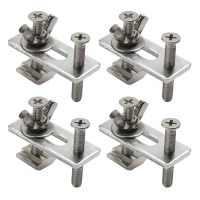 4Pcs T-Track Mini Hold Down Clamp Kit with Iron Machine Engraving Machine Plate Clamp Fixture for Cnc Engraving Machine