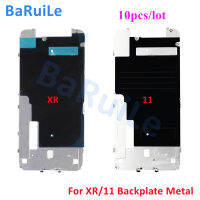 BaRuiLe แผ่นป้องกันหลัง10ยูนิตสำหรับ7 8 Plus XR 11แผ่นหลังโลหะ LCD