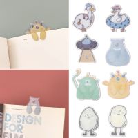 5PCs/Box Cute Cartoon Bookmark Literary Pagination Mark Mini Book Clip for Students Creativity Book Page Folder Gift For Student