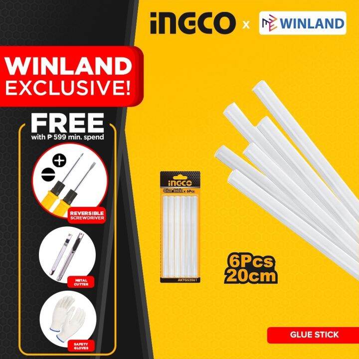 INGCO by Winland 11.2mm 200mm 6pcs Glue Gun Stick AKTGS2061 Lazada PH