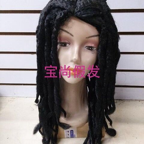 ทรงผมใหม่-เดรดล็อกส์-เร้กเก้-สีดำ-dreads-วิกผมแอฟริกัน-toup-วิกผมฮิปฮอปร็อควิกผม-ghy