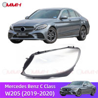 Mercedes Benz C W205 (2019-2020) C180 C200 C260L C280 C300 เลนส์ไฟหน้า ฝาครอบไฟหน้า ไฟหน้ารถยนต์ ไฟหน้าสําหรับ ฝาครอบไฟหน้าตรงรุ่น ฝาครอบเลนส์  headlamp cover ไฟหน้า โคมไฟหน้า ฝาครอบเลนส์