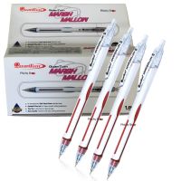 Pro +++ ปากกา Quantum Marshmallow สีแดง 1 กล่อง(12 ด้าม) ราคาดี ปากกา เมจิก ปากกา ไฮ ไล ท์ ปากกาหมึกซึม ปากกา ไวท์ บอร์ด