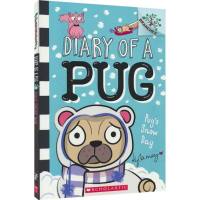 Diary of A Pug 02 - Pugs Snow Day  childrens English Bridge Chapter Book Level 2 reading Pugs snowy day 6-9 year old original English childrens book