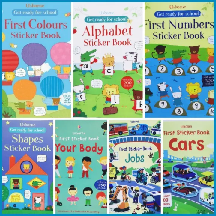 Usborne Sticker Book～Early Learning Series Lazada