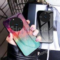 เคสสำหรับ Realme 11 Pro + 5G 11Pro Pro + Proplus Pro Plus Realme11Pro กระจกเทมเปอร์ฟ้าเต็มไปด้วยดวงดาวกรอบซิลิโคนอ่อนฮาร์ดฝาลายหินอ่อนนิ่ม TPU เคสโทรศัพท์ปิดขอบ