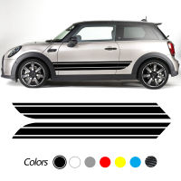 รถร่างกายประตูสติ๊กเกอร์ลายรูปลอกสำหรับ MINI COOPER S JCW C Ountryman C Lubman F55 F56 F60แข่งกีฬายาวลายไวนิล2ชิ้น