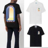 2023ss New Casablanca The Dream Door พิมพ์เสื้อยืดคู่แขนสั้นผ้าฝ้ายผู้ชายผู้หญิงขนาดใหญ่ Tees