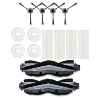 1Set for Mop Station Self-Cleaning Robot Replacement Side Brushes Main Brush Filter Dust Box Mop Cleaning Pad