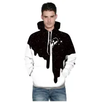 Men/Women New Fashion 3d Print Sweatshirts Spilled Milk Space Galaxy Hooded Hoodies Thin Casual Pullovers Tops