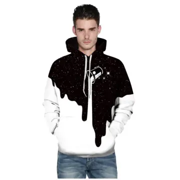 Galaxy splatter pullover hoodie sale