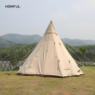 HOMFUL Lều cắm trại sang trọng ngoài trời Lều Ấn Độ Lều chống mưa OT0002 thumbnail