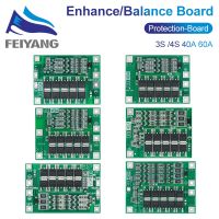 3S 4S 40A Li-Ion แบตเตอรี่ลิเธียมที่ชาร์จ18650 PCB แผ่นป้องกัน BMS ที่สมดุลสำหรับมอเตอร์เจาะ14.8V 16.8V โมดูล Lipo