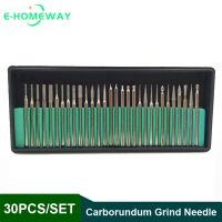 30Pcs Diamond Grinding Burr Bit Needle Point For  Engraving Carving Polishing Wood Jade Stone 2.35/3mm Drill Bit Rotary Tool Set Rotary Tool Parts  Ac