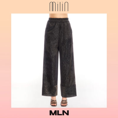 [MILIN] High-waisted elastic fit boxing inspired velvet long pants กางเกงขายาวทรงแบบ นักมวยทรงเอวสูงยางยืด / Passion pants