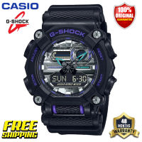 นาฬิกากีฬาผู้ชาย G-Shock GA900 ต้นฉบับ แสดงเวลาคู่ กันน้ำได้ถึง 200 เมตร กันกระแทกได้ โลกเวลา แสง LED อัตโนมัติ รับประกัน 4 ป GA-900AS-1APR (ใหม่แท้)